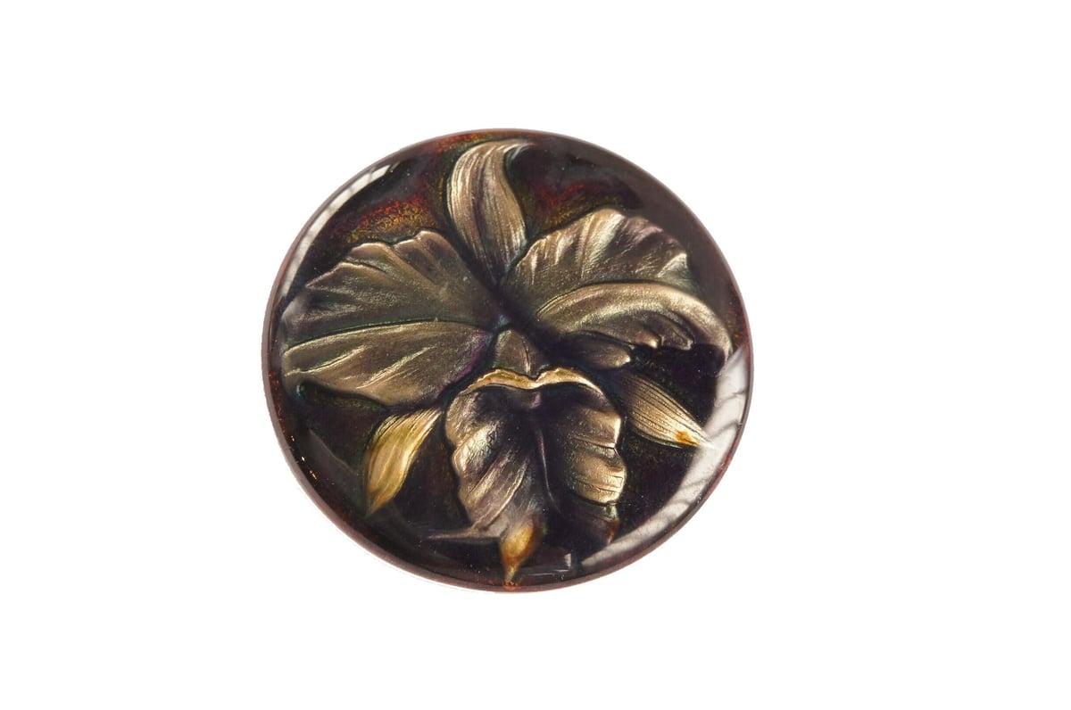 日本製 七宝焼 カトレア ブローチ 七宝焼き KB00065 | Tyrr ジュエリー