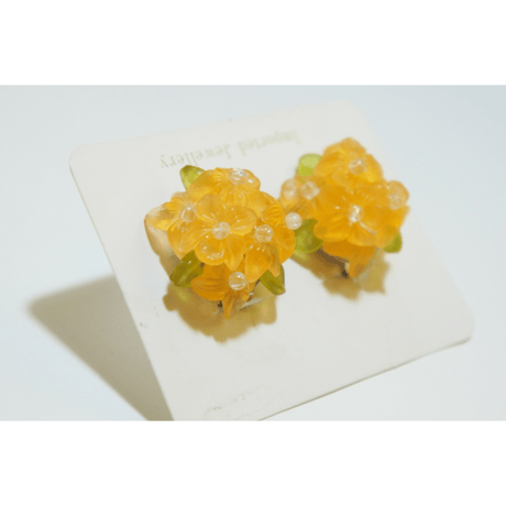 西ドイツ　ヴィンテージ　紫陽花　あじさい　イヤリング　Tyrr