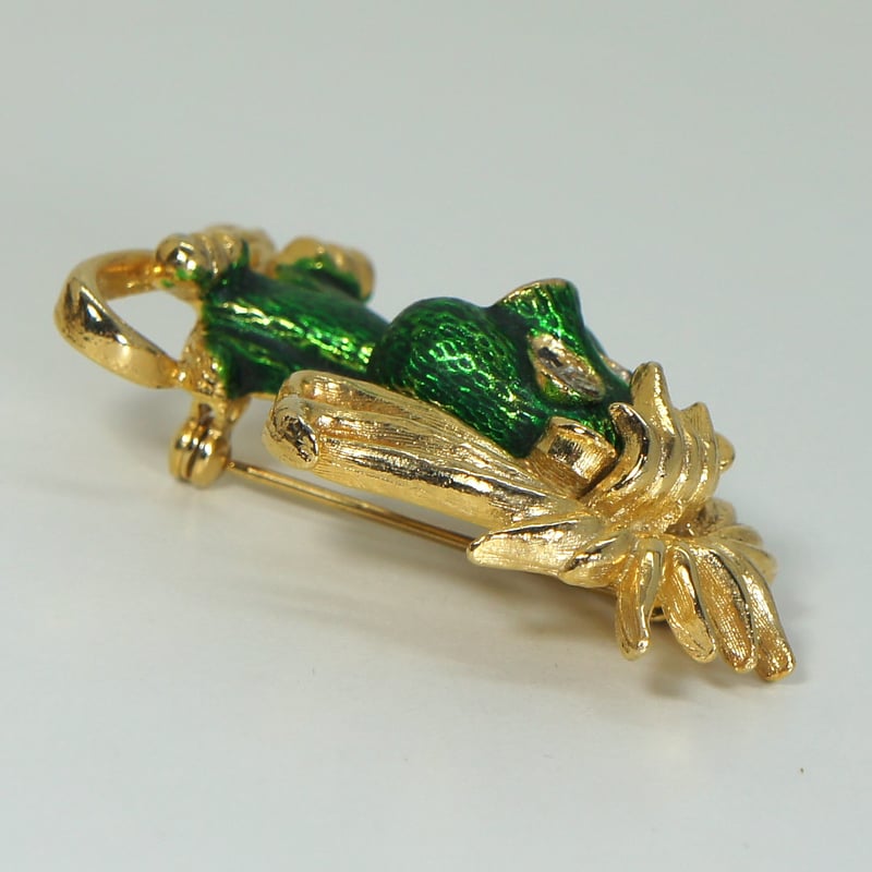 ラインストーン ブローチ SPHINX スフィンクス ライオン 犬 ブロー