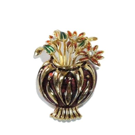 ★専用★3059ヴィンテージ☆エナメル/クレマチス/ブローチ他2点 ☆専用☆3059ヴィンテージ☆エナメル/クレマチス/ブローチ他2点｜☆専用☆