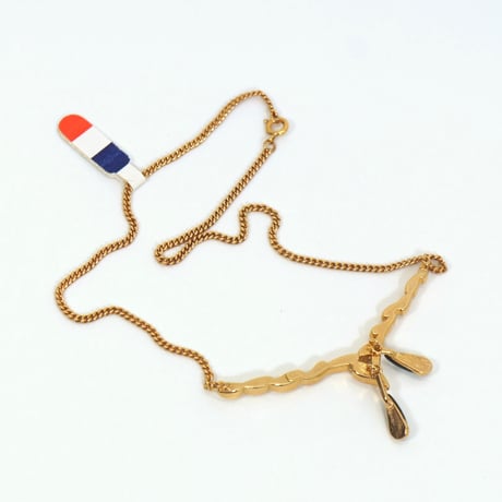 アールヌーボ ラインストーン フランス ヴィンテージ P&M Paris ペンダントネックレス Tyrr　NPM00001