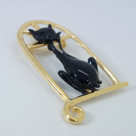 ULTRA CRAFT 窓際の猫 ブローチ ウルトラ 子ねこ Ultre USA ヴィンテージ アンティーク　BU00003