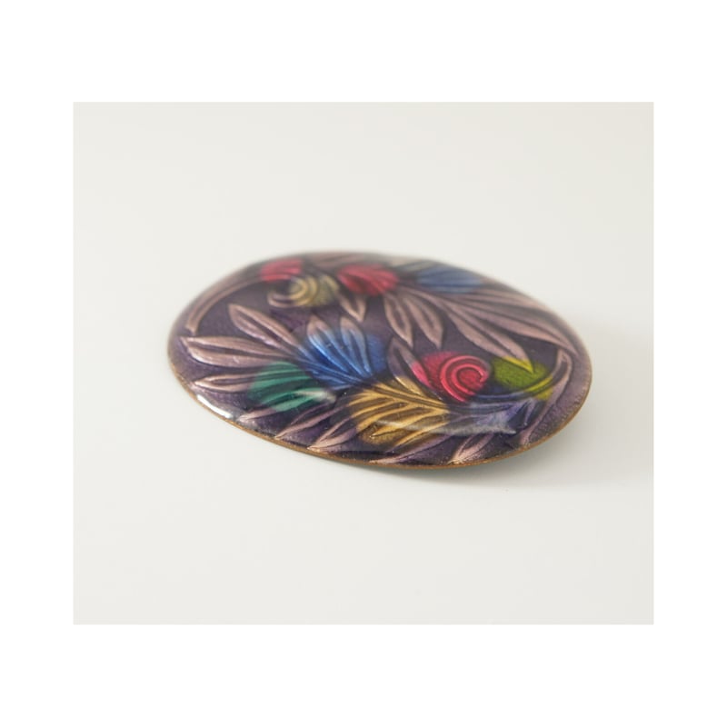 日本製 七宝焼 北欧の森 ブローチ 七宝焼き KB00066B | Tyrr