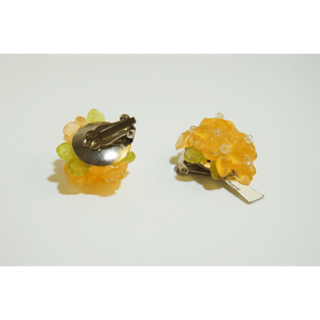 西ドイツ　ヴィンテージ　紫陽花　あじさい　イヤリング　Tyrr