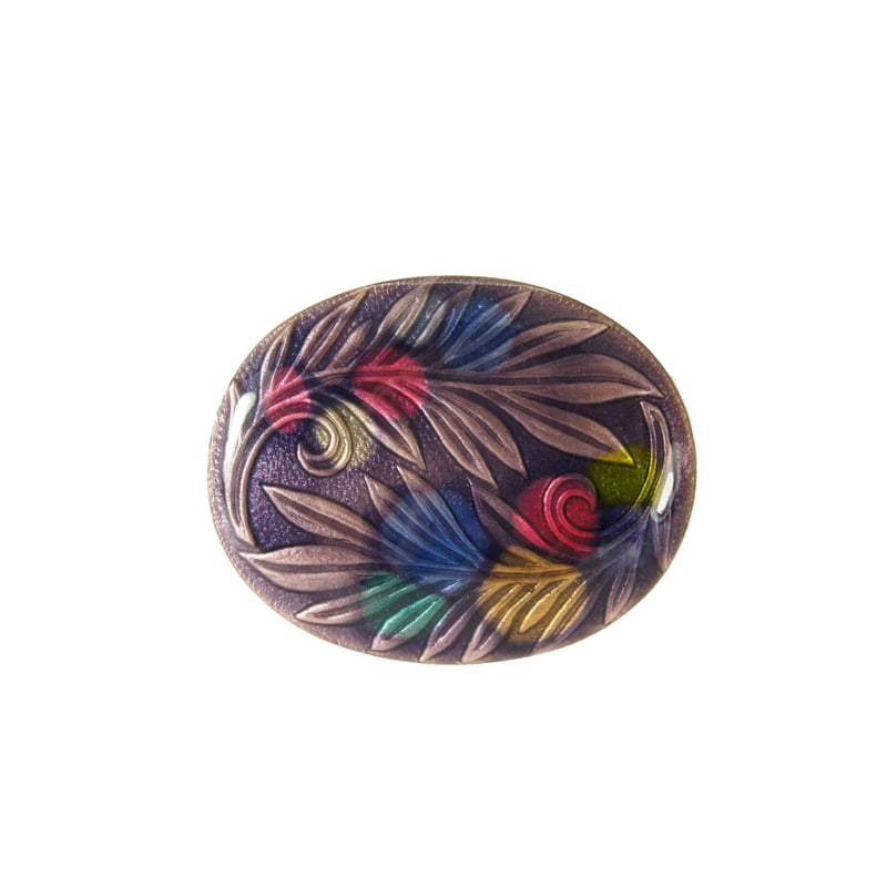 日本製 七宝焼 北欧の森 ブローチ 七宝焼き KB00066B | Tyrr