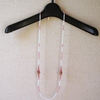 ガラス ロング ペンダント ネックレス 西ドイツ ヴィンテージ アンティーク Tyrr　N00043