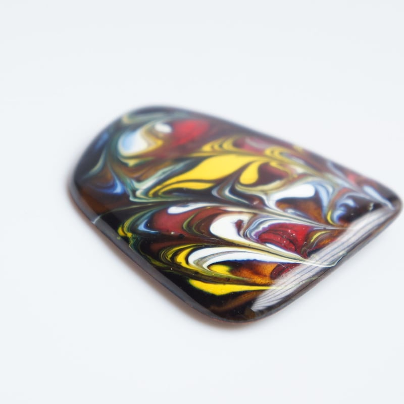 七宝焼 ブローチ 鳳凰 Black 七宝焼ブローチ 純銀張有線七宝 | iichi 日々の