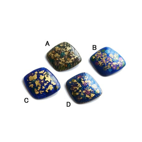 日本製 七宝焼  ゴールドダスト 金箔　ブローチ　七宝焼き　かめれおん　KB00084