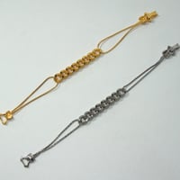 GOLDETTE ドレス ブレスレット シルバー ゴールドgoldette VG00003