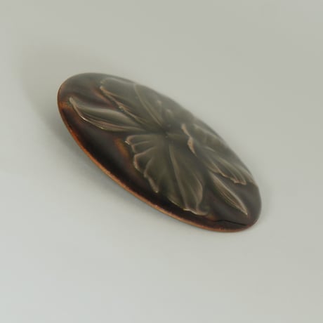 七宝焼  ブローチ カトレア ラン 蘭 七宝焼き　KB00157
