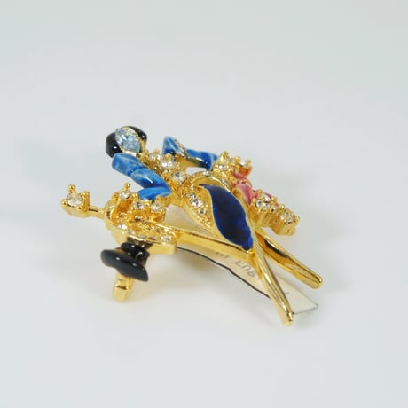ゴージャス ラインストーン 貴族 フィギュア ブローチ ヴィンテージ アンティーク レトロ　B00048