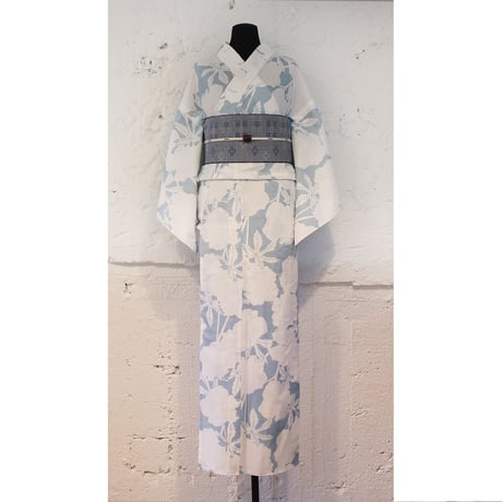 KAGUWA 浴衣・お仕立てあがりー アオイ（薄群青）