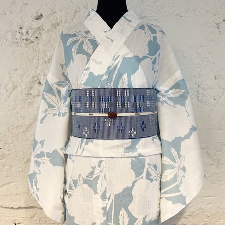 KAGUWA 浴衣・お仕立てあがりー アオイ（薄群青）