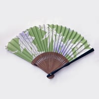 KAGUWA　浴衣地 扇子　＜紅葉・黄緑＞