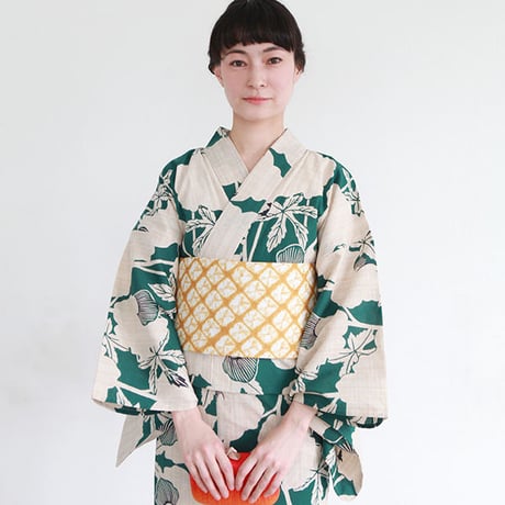 KAGUWA 浴衣・反物 ー アオイ（刷毛目）