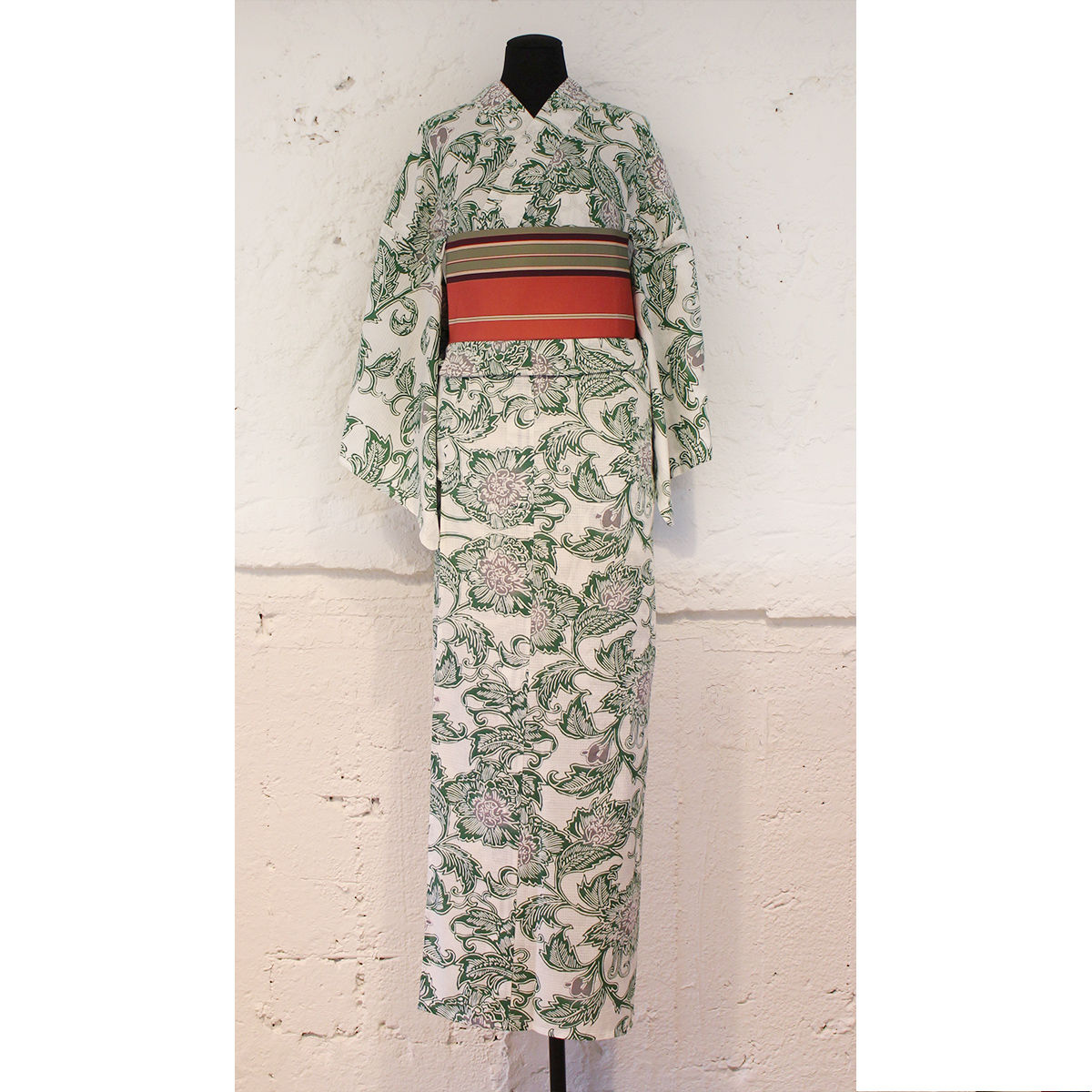 KAGUWA 浴衣・お仕立てあがりー更紗（黄緑） | WAGU select