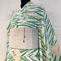KAGUWA 浴衣・お仕立てあがりー菖蒲（緑）