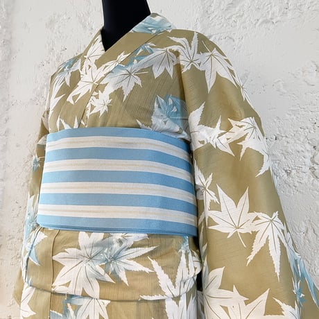 KAGUWA 浴衣・お仕立てあがりー紅葉（胡桃）