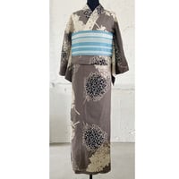 KAGUWA 浴衣・お仕立てあがりー紫陽花（鼠）