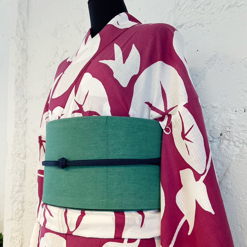 KAGUWA 浴衣・反物ー朝顔（綿紅梅・空羽マルチ） | WAGU select