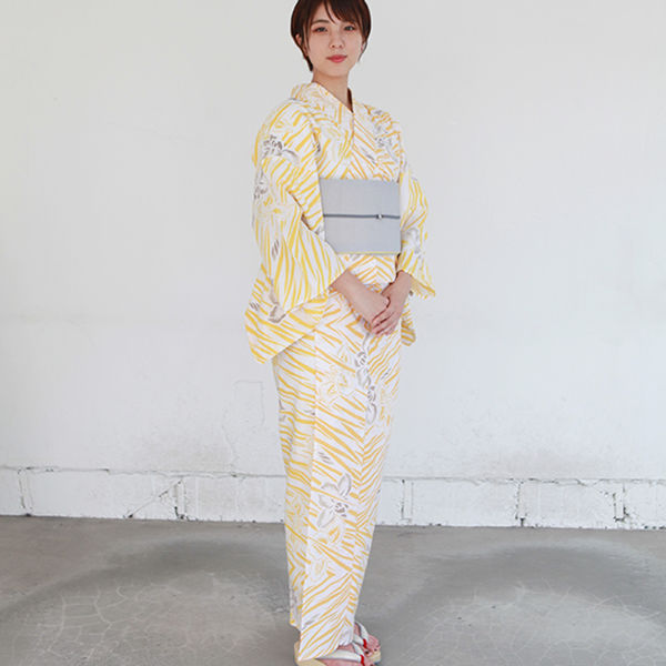 KAGUWA 浴衣・お仕立てあがりー菖蒲（黄） | WAGU select