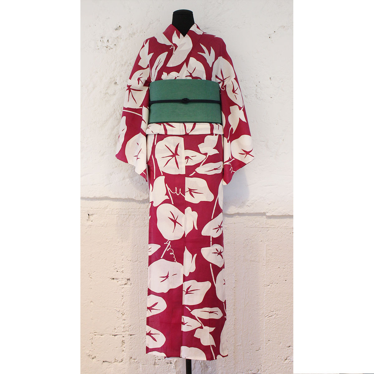 KAGUWA 浴衣・反物ー朝顔(綿紅梅・空羽マルチ) KAGUWA 浴衣・反物ー朝顔(綿紅梅・空羽マルチ)