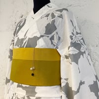 KAGUWA 浴衣・お仕立てあがりー アオイ（灰）