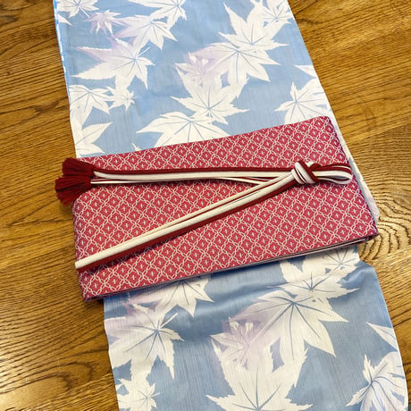 KAGUWA 浴衣・お仕立てあがりー紅葉（薄群青）