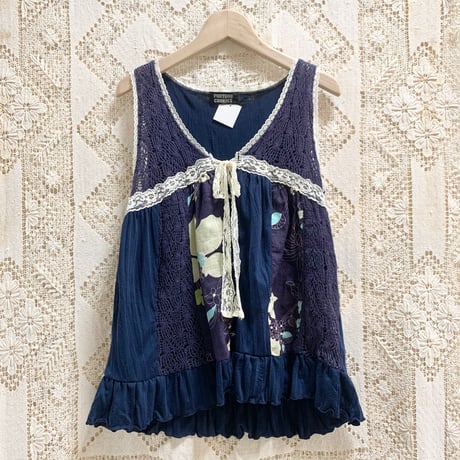 PUTUMAYO 猫耳 カーディガン フリル レース 森ガール ゴシック