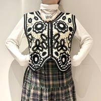 flower crochet vest