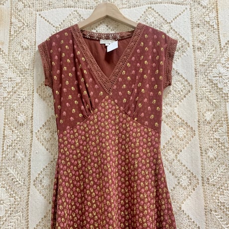 garland ガーランド　花柄　ワンピース　アンティーク　森ガール garland ガーランド 花柄 ワンピース アンティーク 森ガール