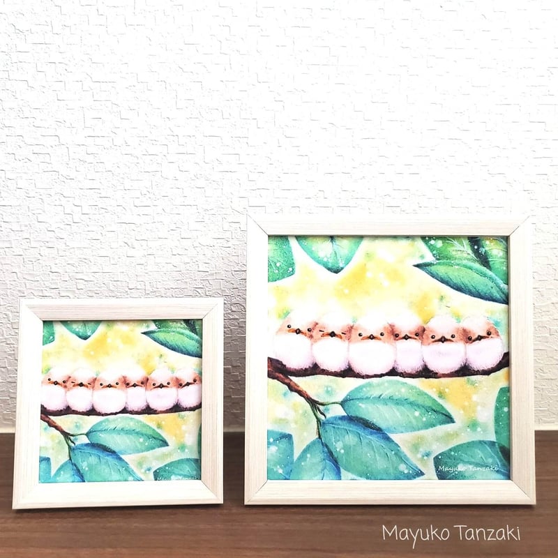 幸せを運ぶ鳥シマエナガ“シマエナガのひなだんご～おしくらまんじゅう