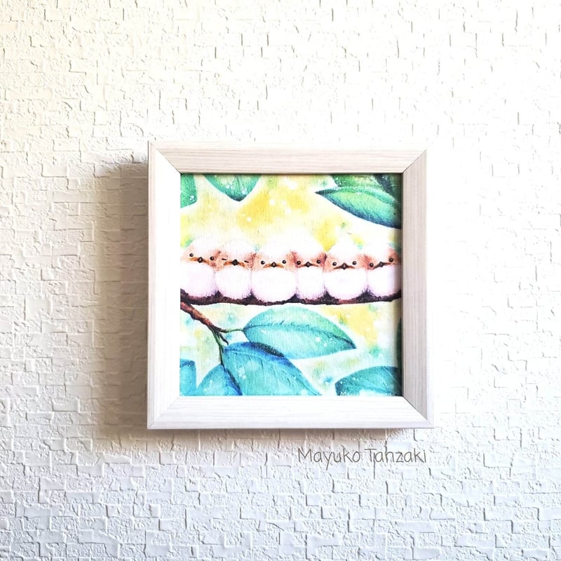 幸せを運ぶ鳥シマエナガ“シマエナガのひなだんご～おしくらまんじゅう