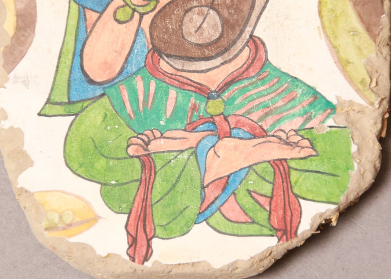 昭和レトロ/中国/敦煌一百三十四窟/伎禾菩薩/壁画/洞窟/歴史