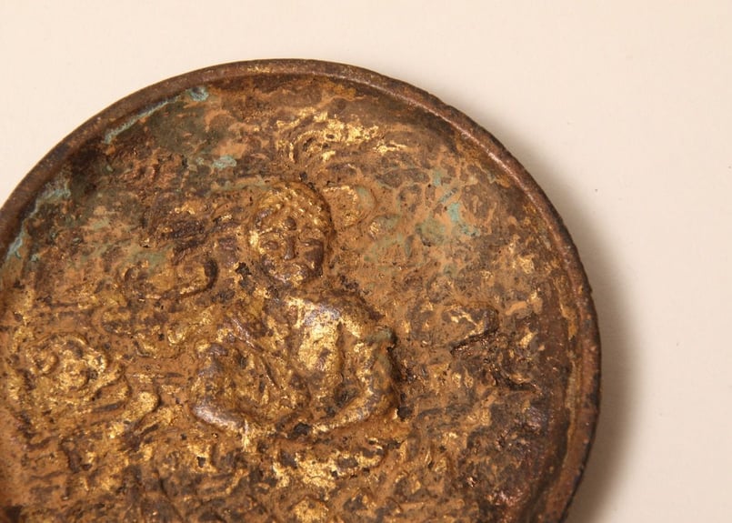 仏像/懐中仏/合わせ仏/お守り仏像/金属製/錆/古物/骨董/懐中仏像/金