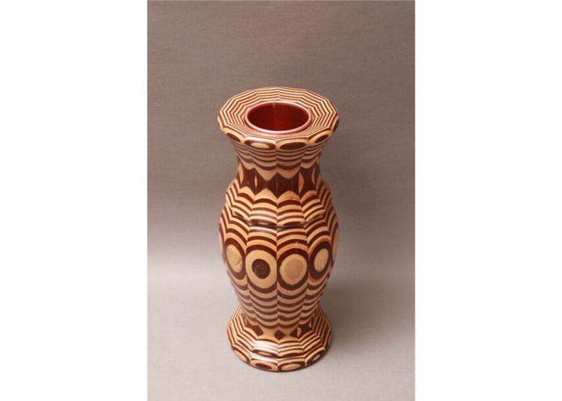 花瓶/木工/北欧/flowervase/60S/ヴィンテージ/寄木/壺/花差し 花瓶/木工/北欧/flowervase/60S/ヴィンテージ/寄木/壺/花差し