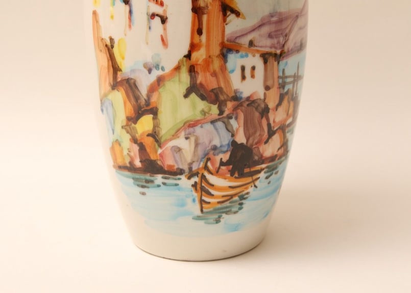 Old Arabia アラビア Marble Luster vase 花瓶 Old Arabia アラビア Marble Luster vase 花瓶