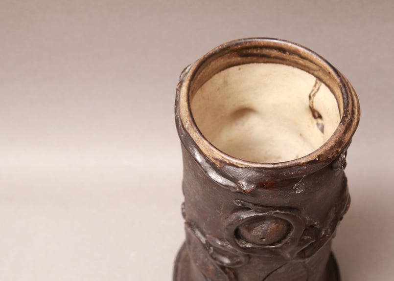 壺/アート/花瓶/フラワーベース /骨董/作者不明/現代アート/目