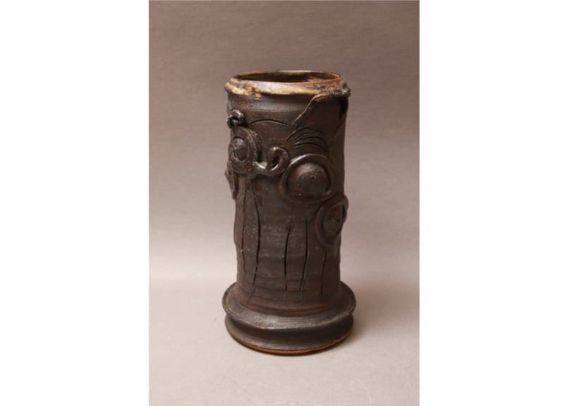 大壺 飾壺 花瓶 骨董品 アンティーク 古民家 背丈82cm 作者産地