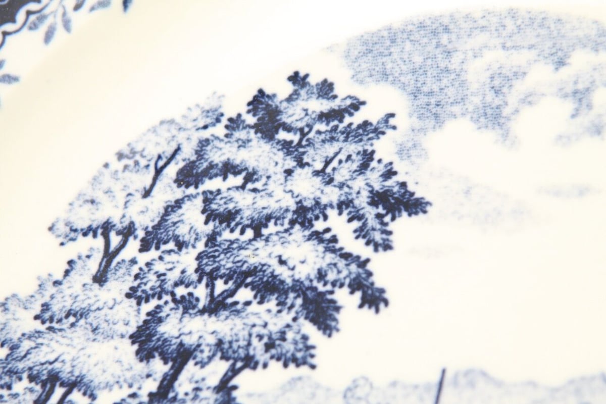 希少】戦後・占領期 手描きシェル皿｜金彩×和柄｜ヴィンテージ 昭和レトロ