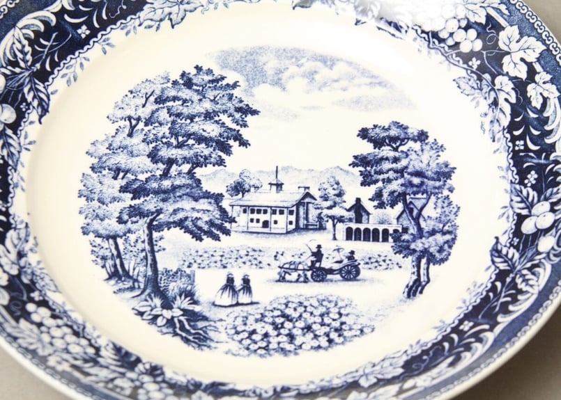 セール‼️河童の絵皿　昭和レトロ Amazon.co.jp: ヴィンテージ 昭和レトロ絵柄 黄桜かっぱデザイン