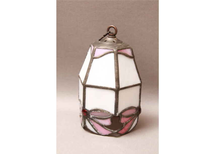 電傘/ランプ傘/ペンダントライト/蝋燭傘/ヴィンテージ/ステンドライト