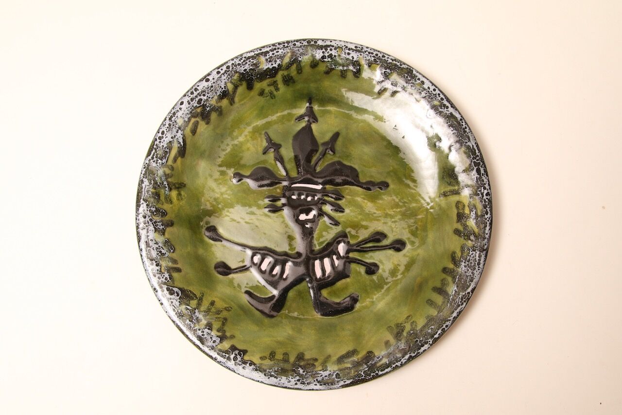 Relief Art Plate フランスヴィンテージ 絵皿 original