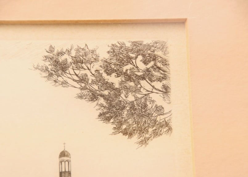 版画/ババチンボルト 川瀬巴水 木版画 HKS-6 芝弁天池 初版 1929年 昭和4年 (新版画