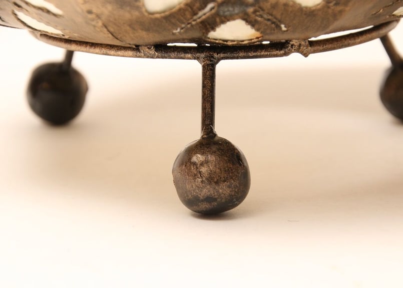 昭和レトロ/電傘/貝/金属/装飾/蝋燭盾/ろうそく/ランプ傘