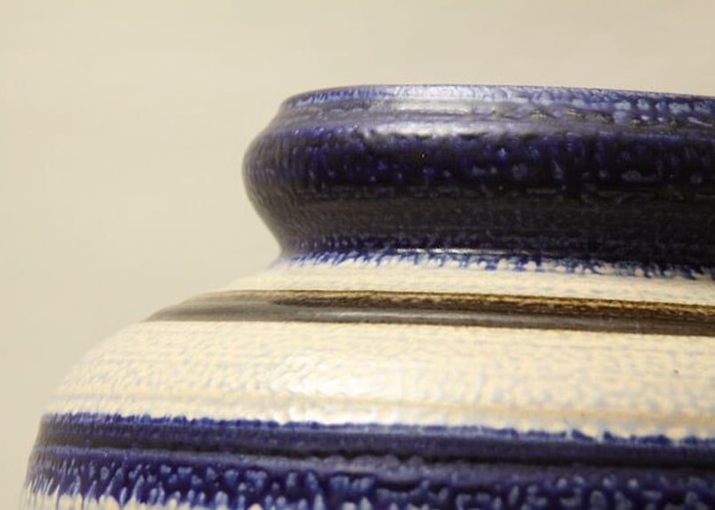 昭和レトロ/W-GERMANY/ドイツ製/花瓶/ツボ/FAT LAVA/BAY KERAMIK