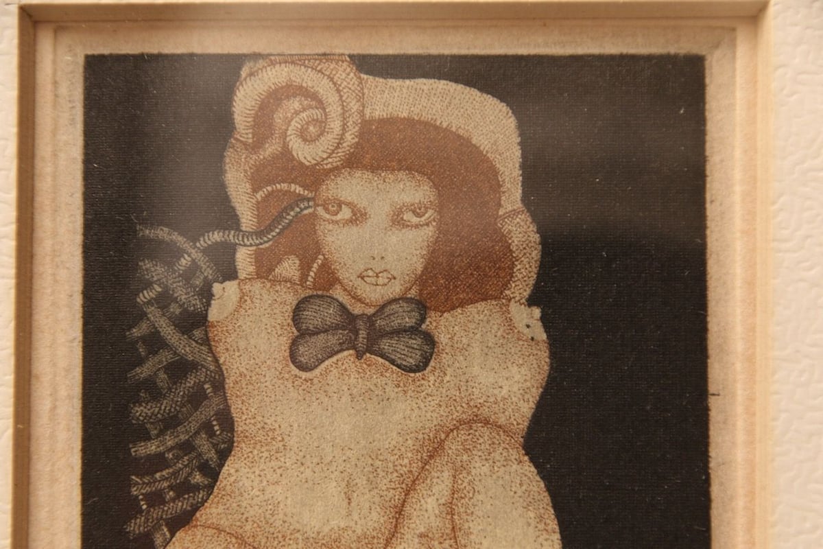 真作】昭和レトロ/山下清澄/銅版画/エッチング/裸婦/18番目 真作】昭和レトロ/山下清澄/銅版画/エッチング/裸婦/18番目