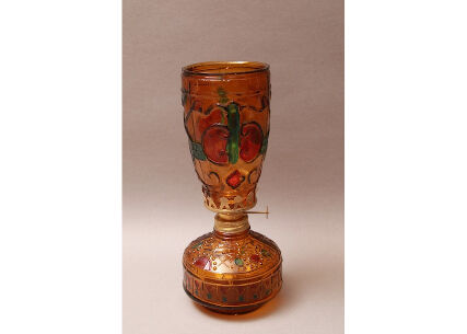 昭和レトロポップ　水玉　ランプ　オイルランプ　ファンシー　当時物　80年代　レア 昭和レトロ】灯油ランプ 昭和レトロポップ 水玉 ランプ オイル