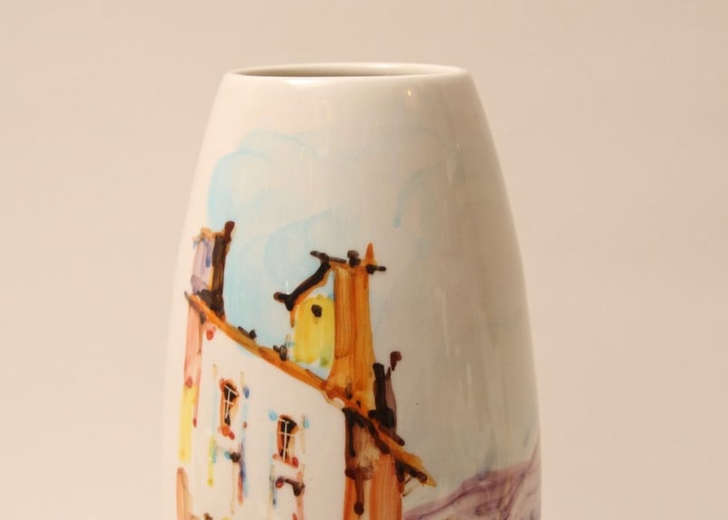 Laca Albisola/signed G. Carell - Italy/1950's /