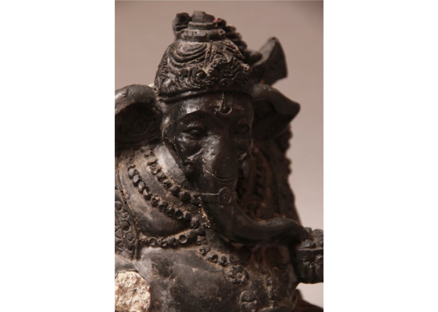 インドの神様/ガネーシャ/発掘/石と樹脂/神様/仏教/密教/ヒンドゥー教